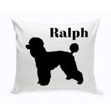 Personalized Throw Pillow - Dog Silhouette - Personalized Dog Gifts