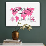 18"x 24" Adventure Awaits Colorful Canvas
