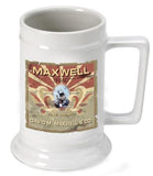 Personalized Ceramic Beer Stein - Personalized Ceramic Beer Mug - All