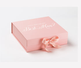 Will You Be My Best man? Proposal Box Pink - No Border