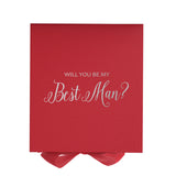 Will You Be My Best man? Proposal Box Red  - No Border