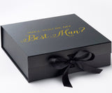 Will You Be My Best man? Proposal Box black - No Border