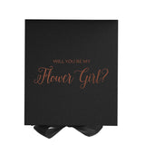 Will You Be My Flower Girl? Proposal Box black - No Border