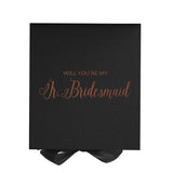 Will You Be My Jr Bridesmaid? Proposal Box black - No Border