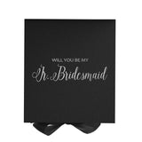 Will You Be My Jr Bridesmaid? Proposal Box black - No Border