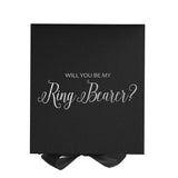 Will You Be My Ring Bearer? Proposal Box black - No Border