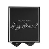 Will You Be My Ring Bearer? Proposal Box black -  Border