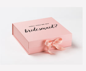 Will You Be My bridesmaid? Proposal Box Pink - No Border