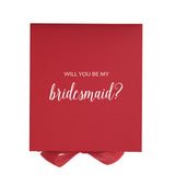 Will You Be My bridesmaid? Proposal Box Red - No Border