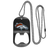 Personalized Bottle Opener - NFL - Necklace - Team Logo