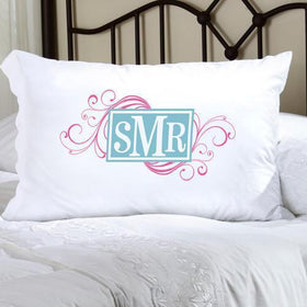 Personalized Felicity Cheerful Monogram Pillow Case