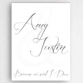 Personalized Love & Romance Canvas Sign