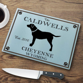 Personalized Cutting Boards - Glass - Cabin Decor - Cabin Series