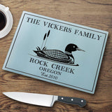 Personalized Cutting Boards - Glass - Cabin Decor - Cabin Series