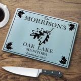 Personalized Cutting Boards - Glass - Cabin Decor - Cabin Series