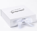 Will You Be My groomsman? Proposal Box White - No Border