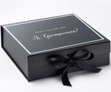 Will You Be My Jr Groomswoman? Proposal Box black -  Border