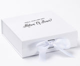 Will You Be My Matron of Honor? Proposal Box White - No Border