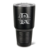 Personalized HÃºsavÃ­k 30 oz. Black Matte Double Wall Insulated Tumbler - Personalized Tumbler for Groomsmen - All