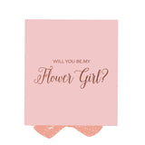 Will You Be My Flower Girl? Proposal Box Pink - No Border