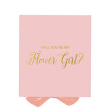 Will You Be My Flower Girl? Proposal Box Pink - No Border