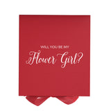 Will You Be My Flower Girl? Proposal Box Red - No Border