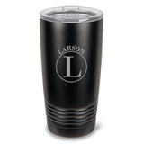 Monogrammed HÃºsavÃ­k 20 oz. Black Matte Double Wall Insulated Tumbler - All