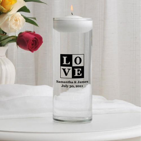 Personalized Floating Unity Candle