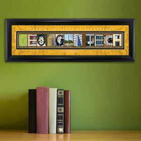 Personalized University Architectural Art - Atlantic Coast Conference College Art