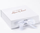 Will You Be My Matron of Honor? Proposal Box White - No Border