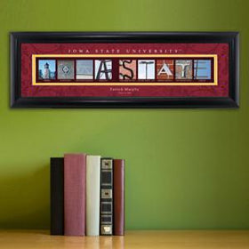 Personalized University Architectural Art - Big 12 Schools College Art