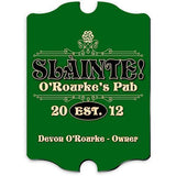 Personalized Irish Themed Vintage Sign