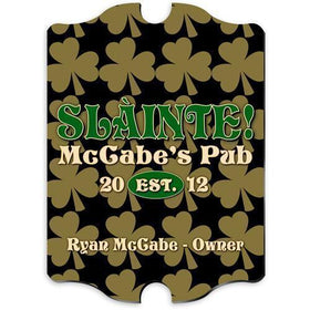 Personalized Irish Themed Vintage Sign