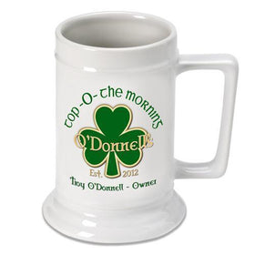Personalized Irish Theme Beer Stein