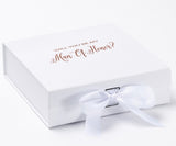 Will You Be My Man of Honor? Proposal Box White - No Border