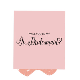 Will You Be My Jr Bridesmaid? Proposal Box Pink - No Border
