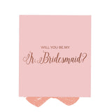 Will You Be My Jr Bridesmaid? Proposal Box Pink - No Border