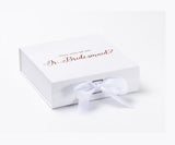 Will You Be My jr bridesmaid? Proposal Box White - No Border