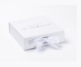 Will You Be My jr bridesmaid? Proposal Box White - No Border