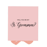 Will You Be My jr groomsman? Proposal Box Pink - No Border