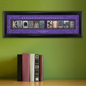 Personalized University Architectural Art - Big 12 Schools College Art