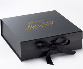 Will You Marry Us?? Proposal Box black - No Border