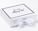 Will You Marry Us?? Proposal Box White -  Border