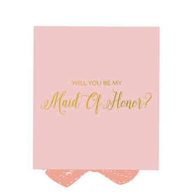 Will You Be My maid of honor? Proposal Box Pink - No Border