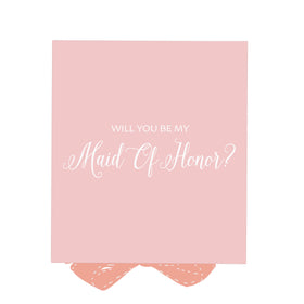 Will You Be My maid of honor? Proposal Box Pink - No Border