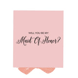 Will You Be My maid of honor? Proposal Box Pink - No Border