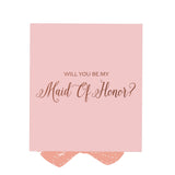 Will You Be My maid of honor? Proposal Box Pink - No Border