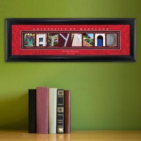 Personalized University Architectural Art - Atlantic Coast Conference College Art