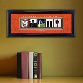 Personalized University Architectural Art - Atlantic Coast Conference College Art