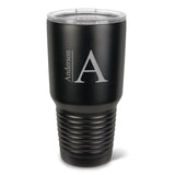 Personalized HÃºsavÃ­k 30 oz. Black Matte Double Wall Insulated Tumbler - Personalized Tumbler for Groomsmen - All